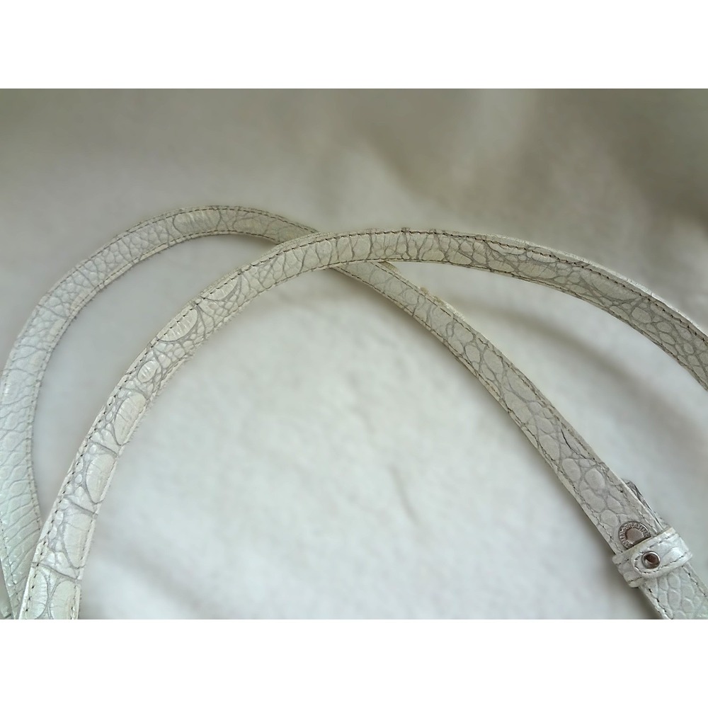 Brahmin Medium Asher Tote Croc Embossed Leather Coconut Milk - Picture 9 of 12
